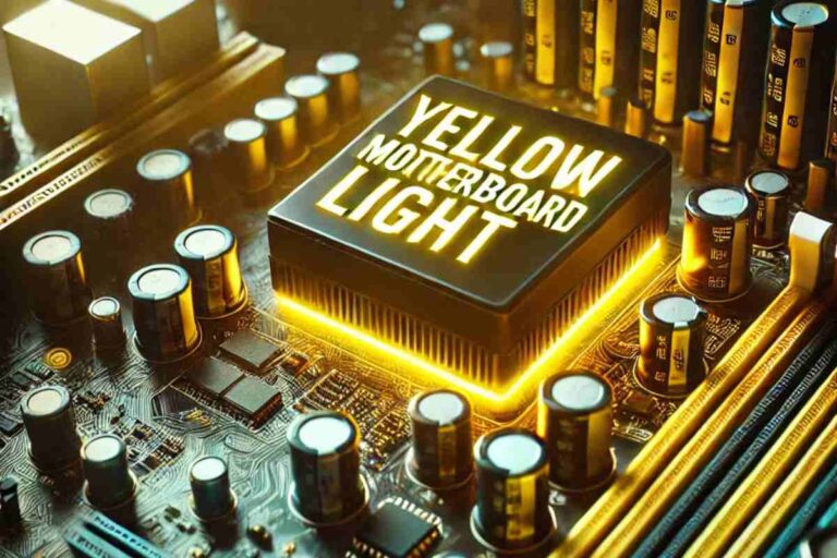 Yellow Motherboard Light