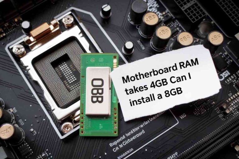 Motherboard Ram Slot Takes 4gb Can I Install A 8gb