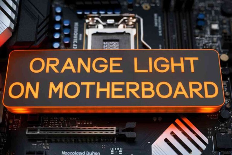 Orange Light On Motherboard