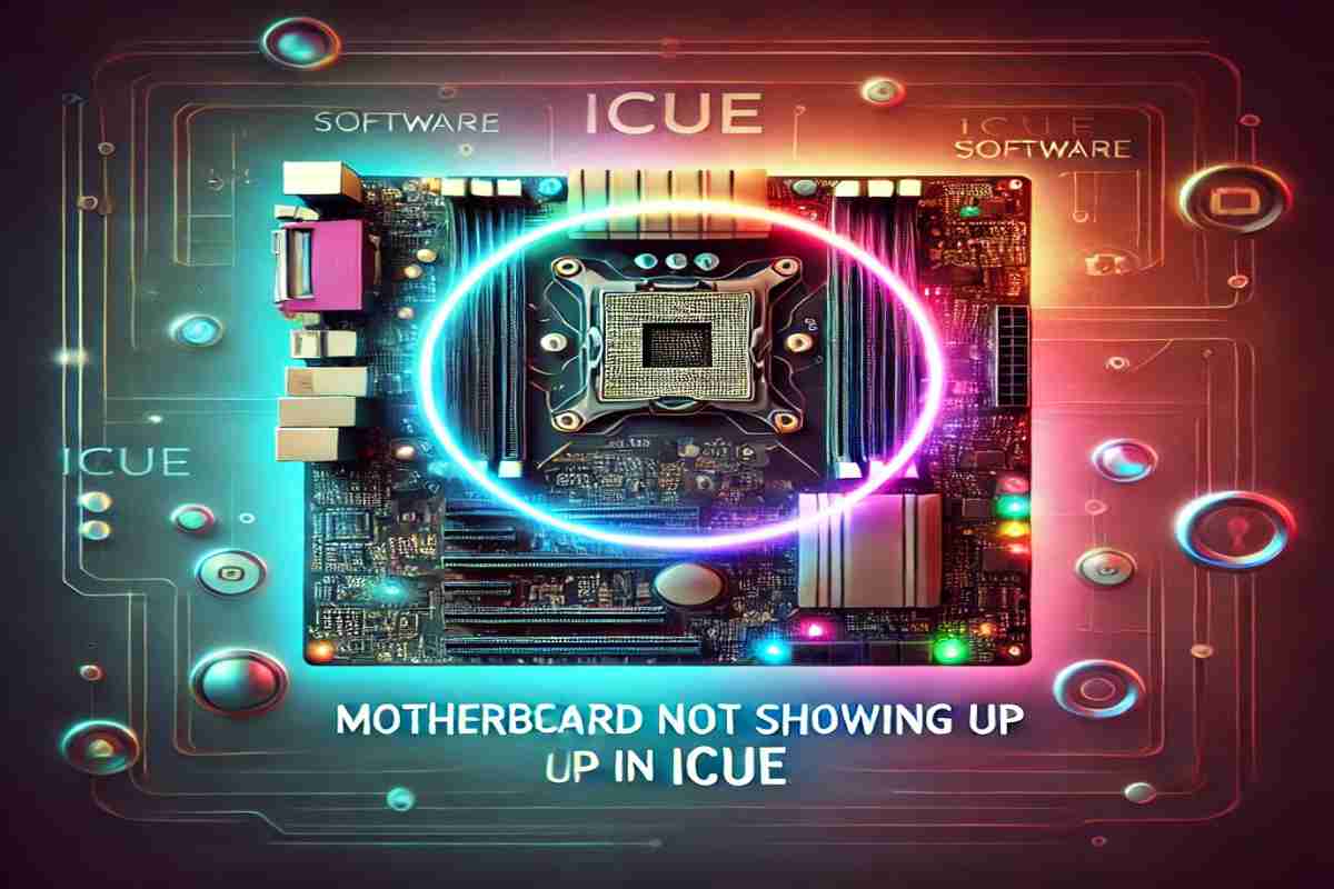 motherboard not showing up in icue